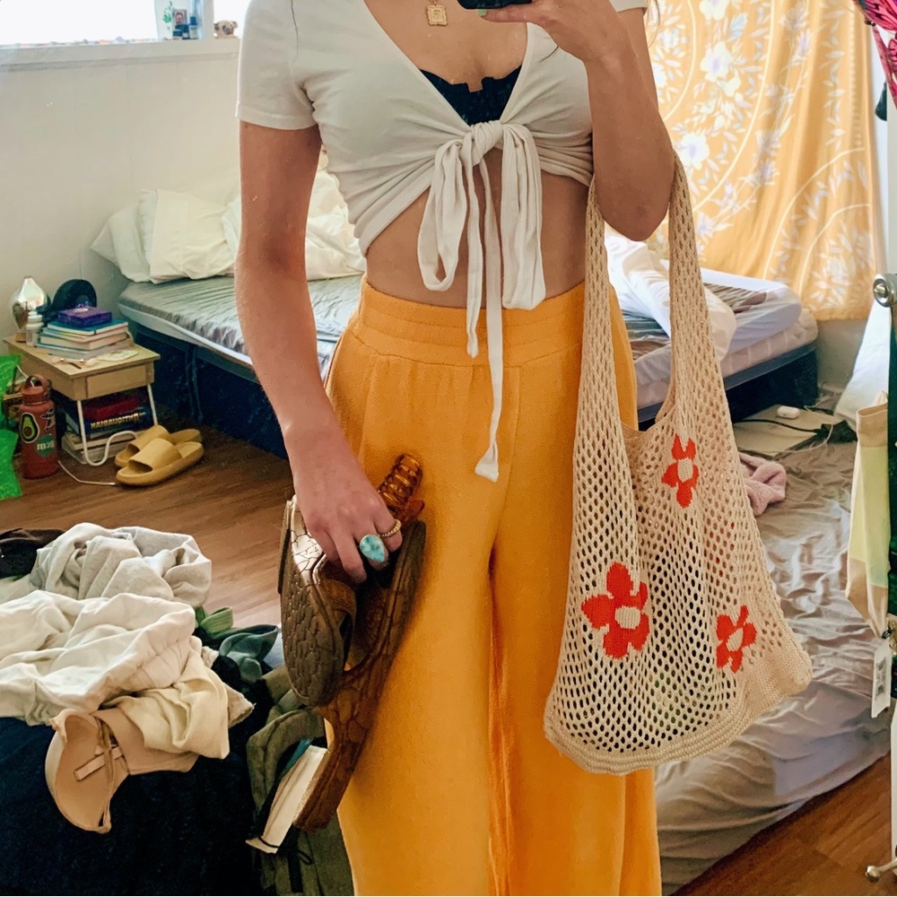 Urban outfitters orange lounge pants